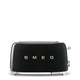 Smeg Toaster 2x4 'Black' TSF02BLEU