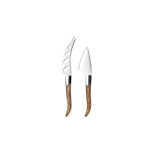 Moments Cheese Knives Olive Wood set of 2 (m/f)