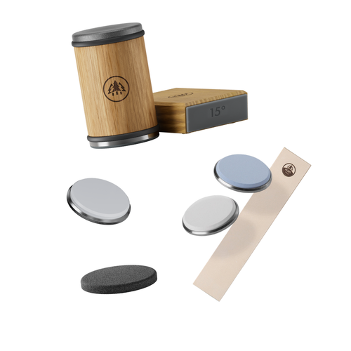 Aiguiseur de couteaux HORL V3 'Chêne' | Kit d'affûtage complet