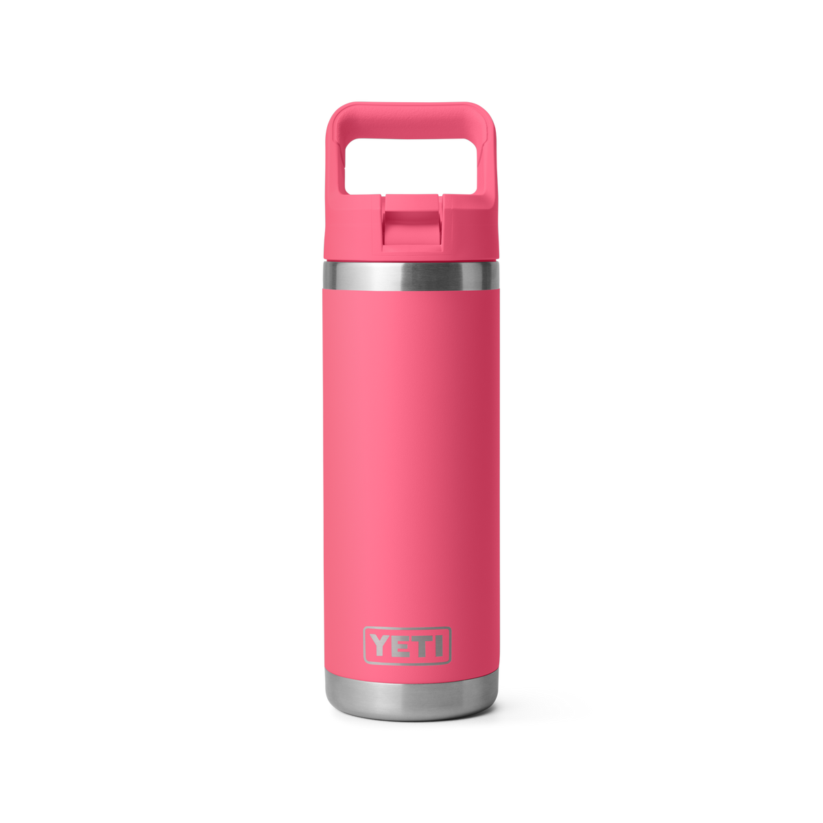 YETI Rambler 532ml Bottle with Straw Cap 'Tropical Pink'