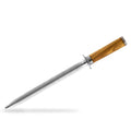 Forged Diamond Sharpening Steel 37cm Olive