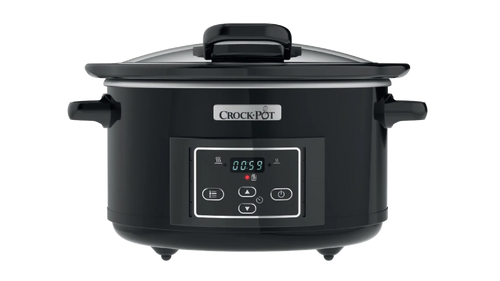 Crockpot Slow Cooker Black with Hinged Lid 4.7L CR052