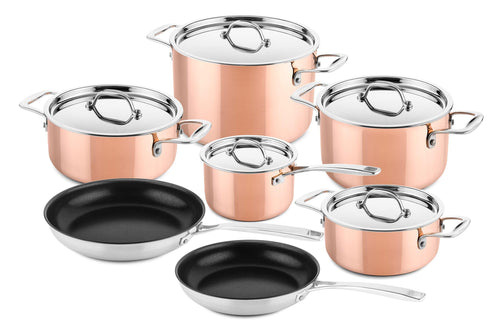 DUCQ Copper Pan Set 7-piece