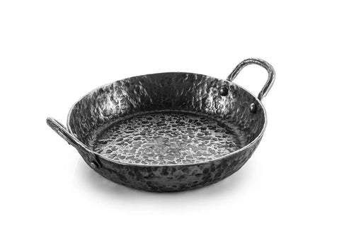 Forged Carbon Steel Frying Pan with 2 Handles