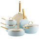 Greenpan 10-piece 'Padova Light Blue' Cookware Set
