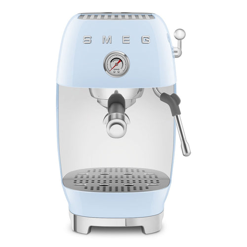 SMEG Manual Espresso Machine 'Pastel Blue' ECF03PBEU
