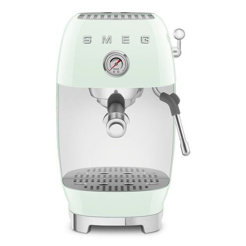 SMEG Manual Espresso Machine 'Pastel Green' ECF03PGEU