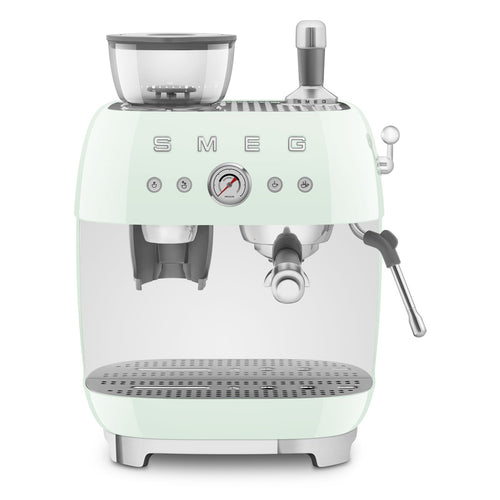 SMEG Espresso Coffee Machine 'Pastel Green' EGF03PGEU