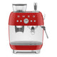 Smeg Espresso Coffee Machine 'Red' EGF03RDEU