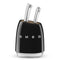 SMEG Knife Block with 6 Knives 'Black' KBSF02BL