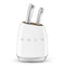 SMEG Knife Block with 6 Knives 'White' KBSF02WH