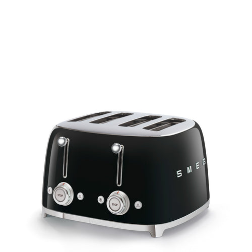Smeg Toaster 4x4 'Black' TSF03BLEU