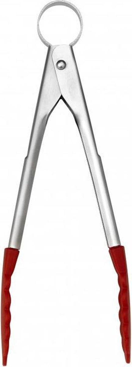 Cuisipro Mini Silicone Serving Tongs 18cm Red
