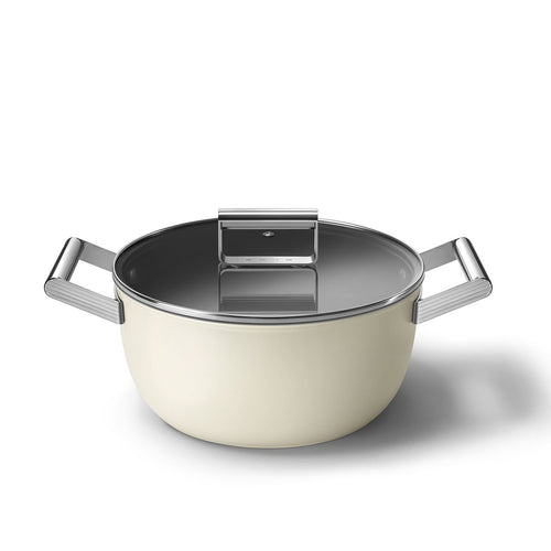Smeg Ceramic Casserole Dish Ø24cm / 4.8L 'Cream'