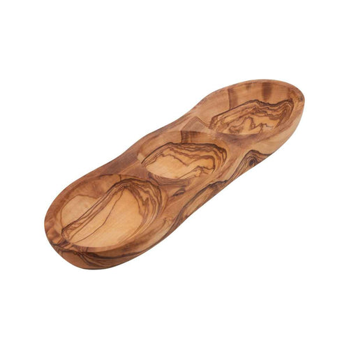 Bowls and Dishes Olive Wood Appetizer Trio large oblong