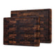 SOPHIOR Walnut Cutting Board Set – with Juice Groove and Handles – 42×35×2.5 cm & 35×25×2.5 cm