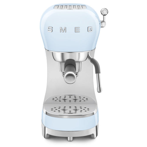 Smeg Manual Espresso Machine 'Pastel Blue' ECF02PBEU