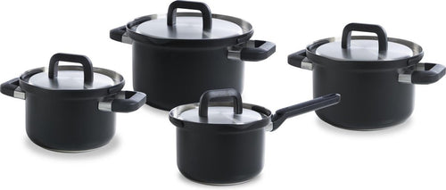 BK 4-Piece Pan Set 'Flow Cool Black'