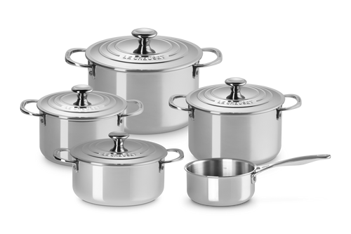 Le Creuset 5-piece 'Stainless Steel Signature' Cookware Set