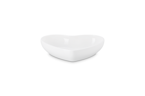 Le Creuset Deep Plate Heart Ø20cm / 0.65L 'White'