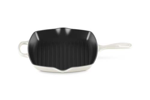 Le Creuset Square Grill Pan 26x26cm Grillit® 'Meringue'