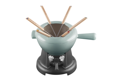 Le Creuset 6-Person Fondue Set 'Sea Salt'
