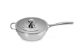Le Creuset Conical Saute Pan / Chef's Pan with Non-stick Coating Ø24cm / 3.3L 'Stainless Steel Signature'