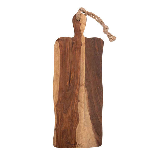 Bowls and Dishes Pure Rose Wood Rustic Serving Board with Handle 49 cm