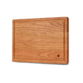 SOPHIOR Cherry Wood Cutting Board with Juice Groove - Medium 35x25x2.5cm