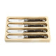 Laguiole Style de Vie Butter Knives Dark Wood 'Premium Line'