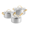 Greenpan 3-Piece Stainless Steel Pan Set 'Padova Reserve'
