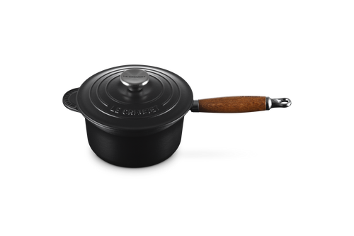 Le Creuset Signature Stainless Steel Saucepan Ø18cm / 1.8L 'Matte Black'