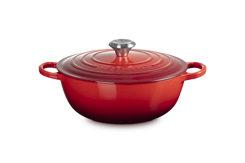 Le Creuset Signature Cast Iron Round Casserole 'Cerise' Ø26cm / 4.1L