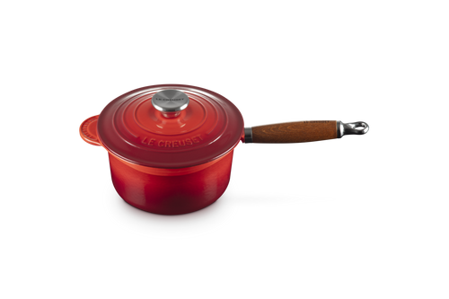 Le Creuset Signature Stainless Steel Saucepan Ø18cm / 1.8L 'Cherry Red'