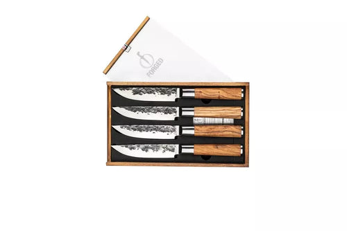 Forged Olive Steak Knives XXL