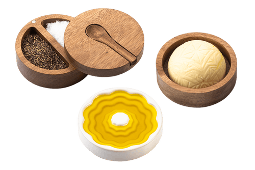 Laguiole Style de Vie Olive Oil Dish with Butter and Salt/Pepper Compartments