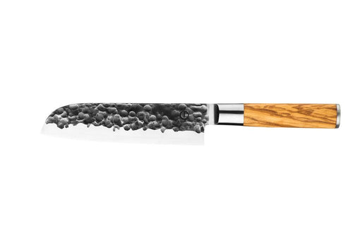 Forged Santoku Knife 18cm 'Olive'