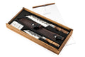 Forged Bunka Knife Set VG10 with Leather Sheaths