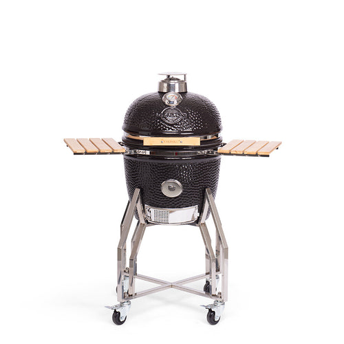 YAKINIKU Kamado medio completo Ø41cm + Supporto e tavolini laterali