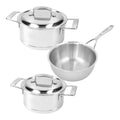 Demeyere 3-piece 'Silver 7' Cookware Set